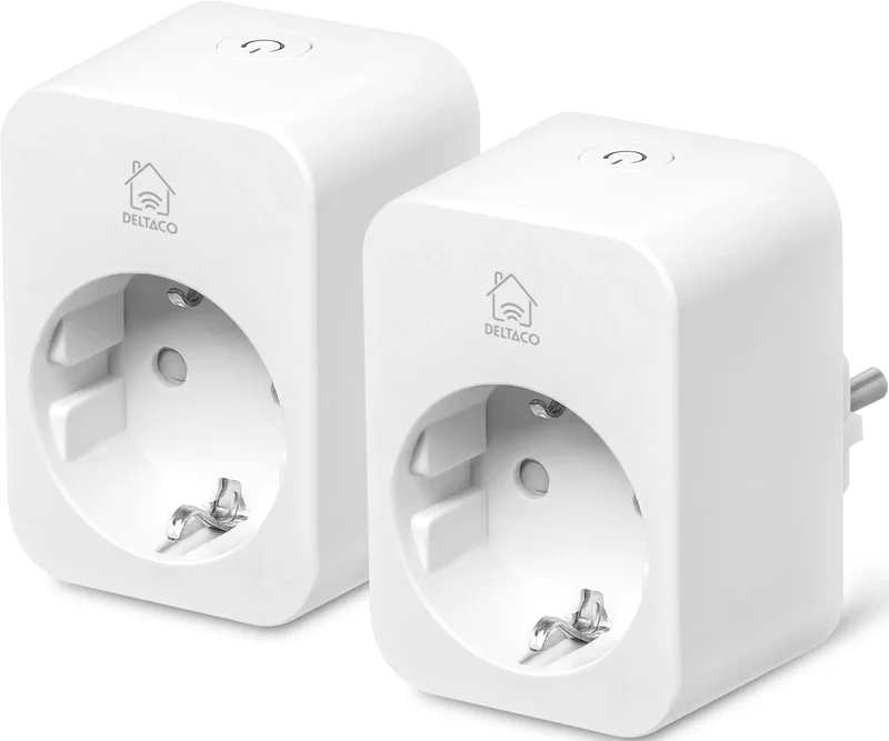 Product Image for Deltaco Smart Plug / Energiövervakning / 16A 2-pack - Strömbrytare | Webhallen