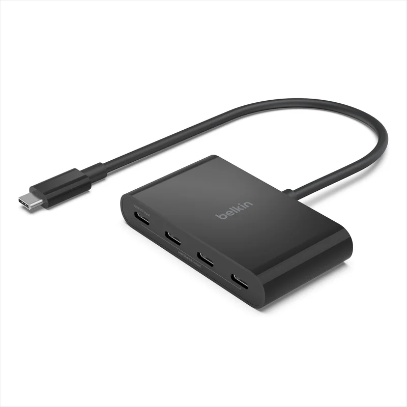 Product Image for Belkin 4 port USB-C 3.2 Gen2 Hub 100W PD - USB-Hubbar | Webhallen