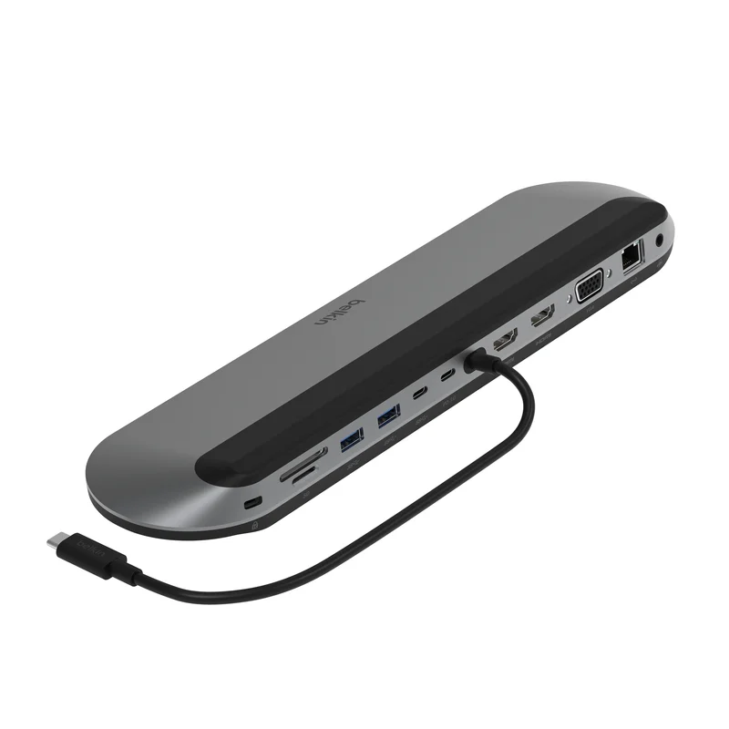 Product Image for Belkin 11-in-1 Universal Pro Dock 100W PD Silicon Motion - USB-Hubbar | Webhallen