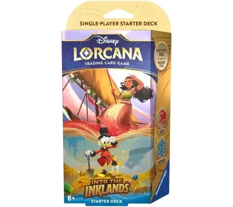 Product Image for Lorcana Into the Inklands Starter Deck Ruby and Sapphire - Samlarkortspel - Lorcana | Webhallen