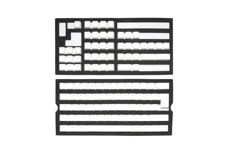 Product Image for Ducky White Shine-through Keycap Set - Double PBT - Custom Keyboards | Webhallen