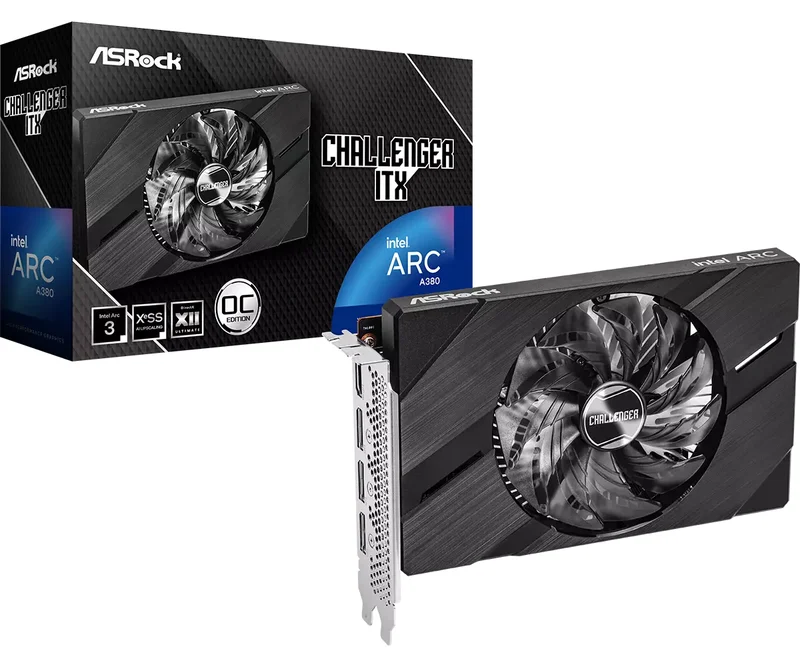 Product Image for ASRock Intel Arc A380 6GB Challenger ITX OC - Intel Arc | Webhallen