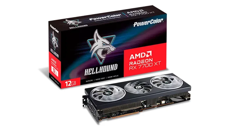 Product Image for PowerColor Radeon RX 7700 XT Hellhound 12GB - AMD Radeon | Webhallen