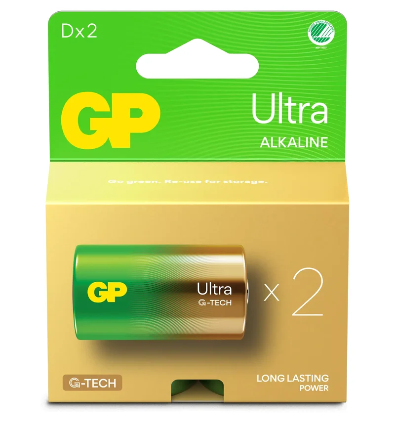 Product Image for GP Ultra Alkaline D Svanenmärkt 2-pack - Special/Universal | Webhallen