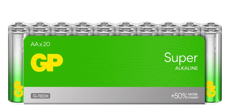 Product Image for GP Super Alkaline AA LR6 20-pack - LR6 (AA) | Webhallen