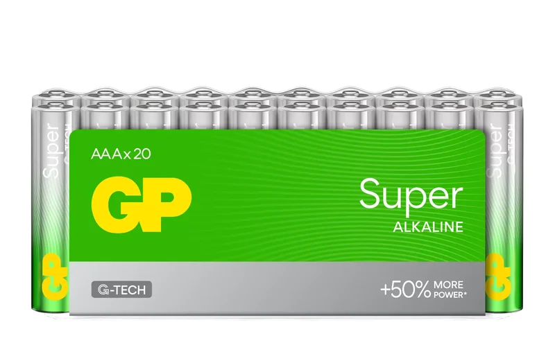 Product Image for GP Super Alkaline AAA LR03 20-pack - LR03 (AAA) | Webhallen