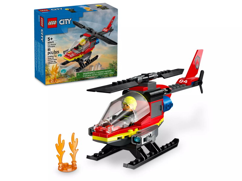 LEGO City Fire Brandräddningshelikopter 60411