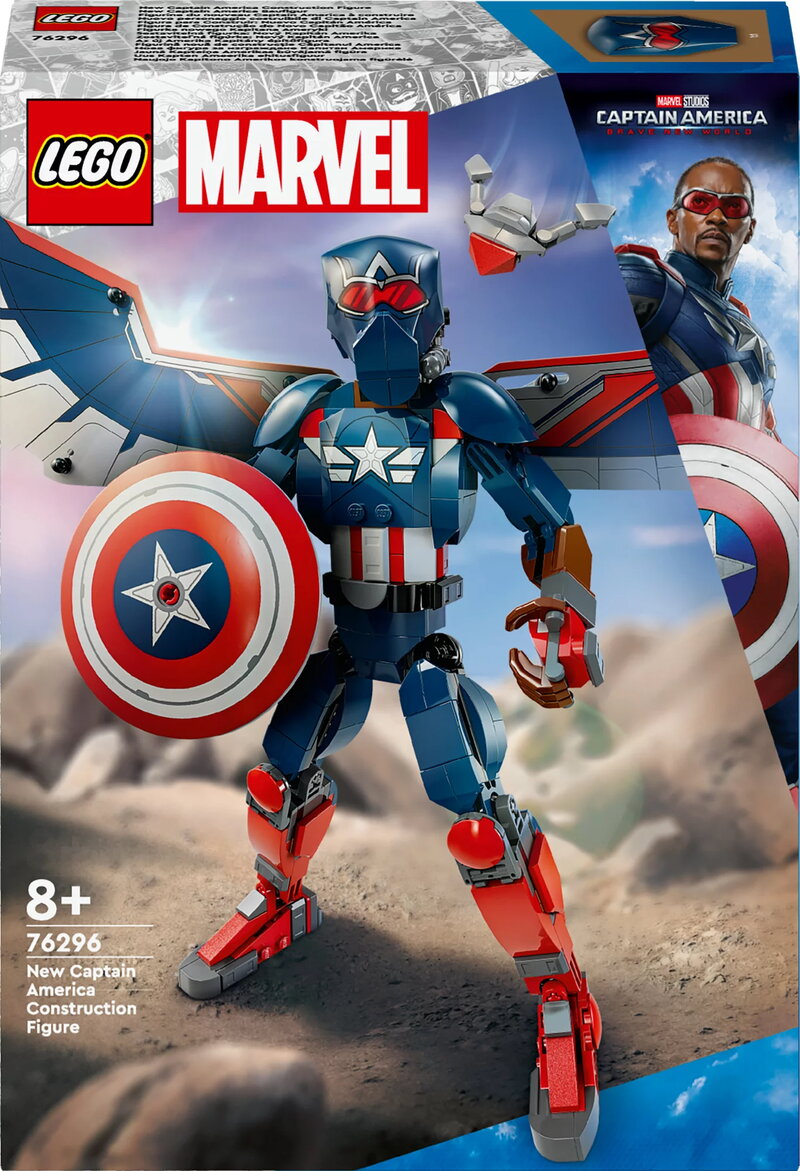 LEGO Super Heroes Byggfigur – Nya Captain America 76296