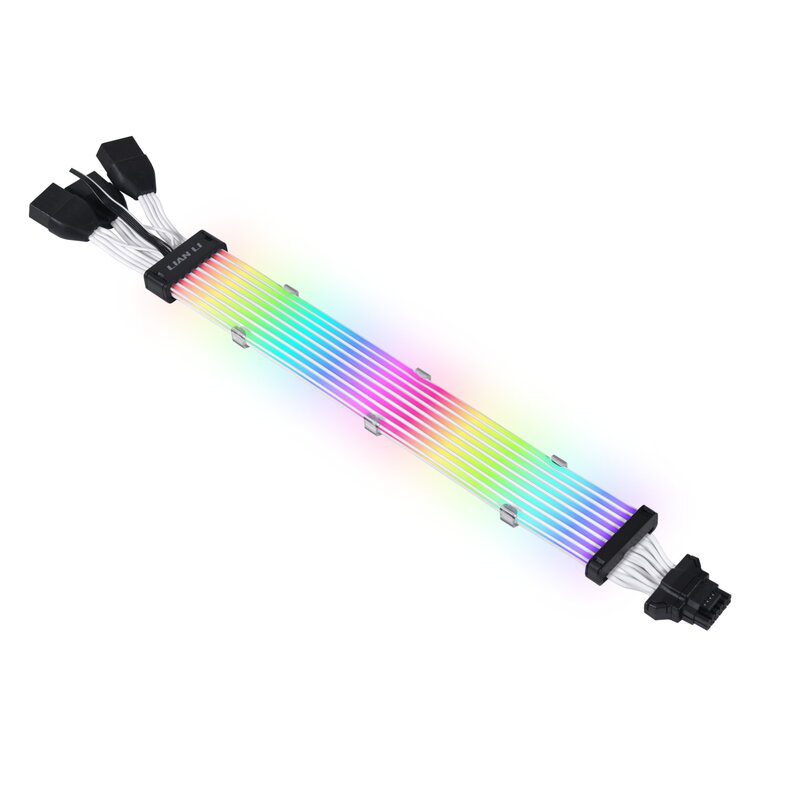 Lian Li Strimer plus V2 168-8 - 12+4pin to 3x 8pin / 8 light guides / 16 AWG (Fyndvara klass 1)