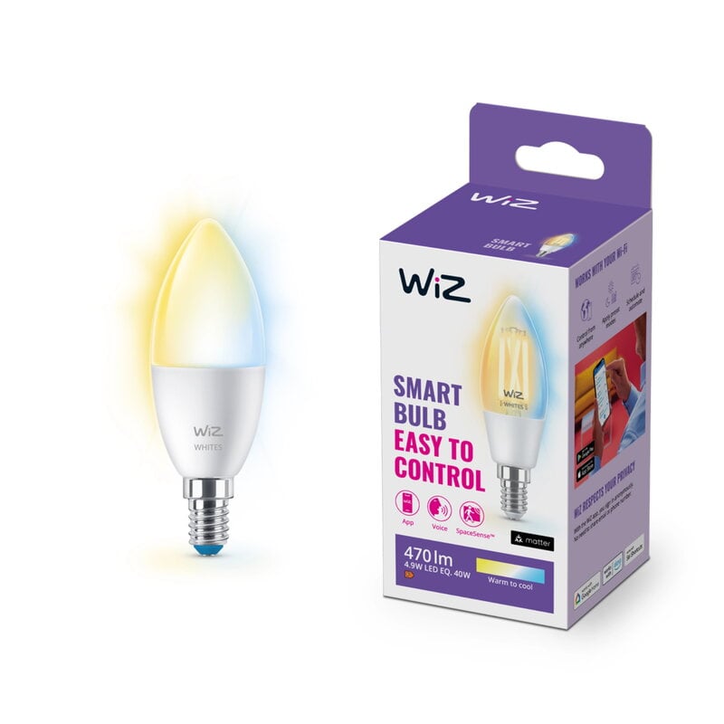 WiZ Wi-Fi Warm white 40W E14