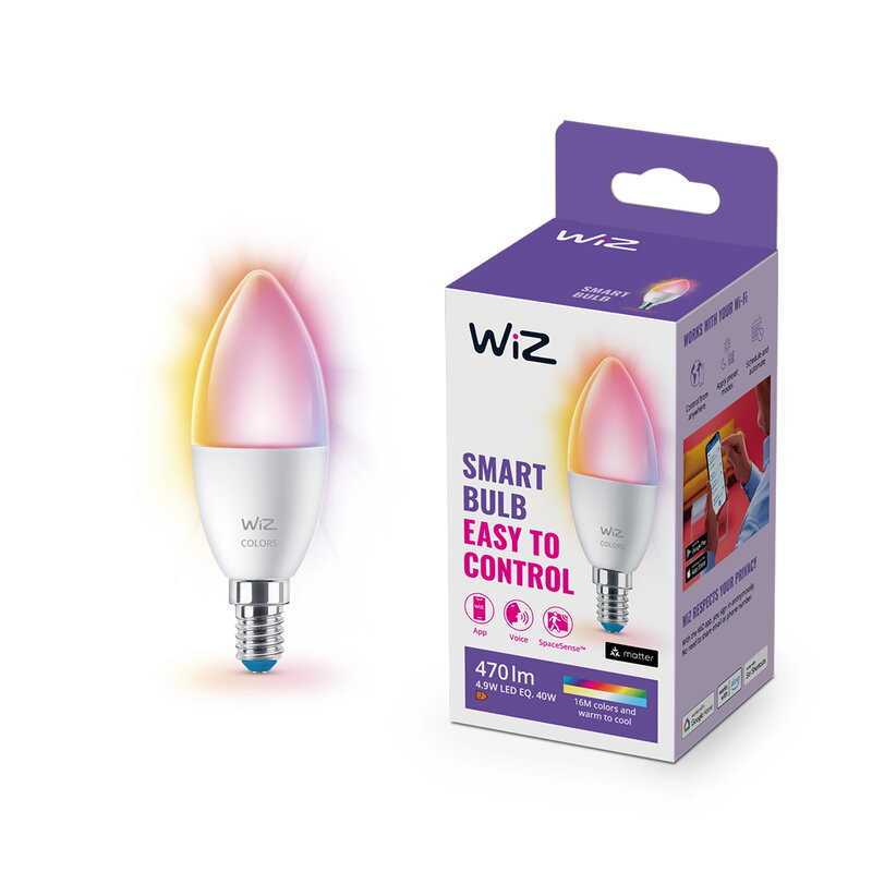 WiZ Wi-Fi RGB 40W E14