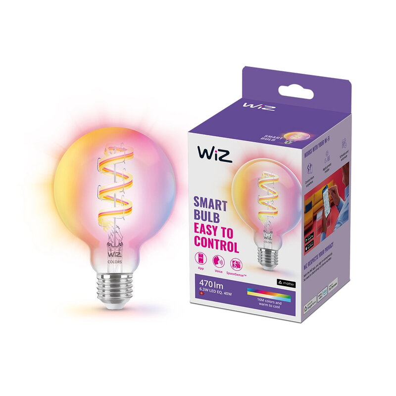WiZ Wi-Fi RGB 40W G95 E27