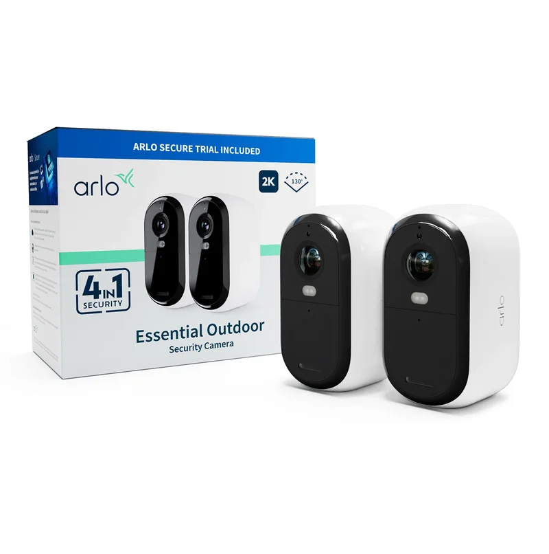 Product Image for Arlo Essential 2 2K Outdoor Camera 2-Pack