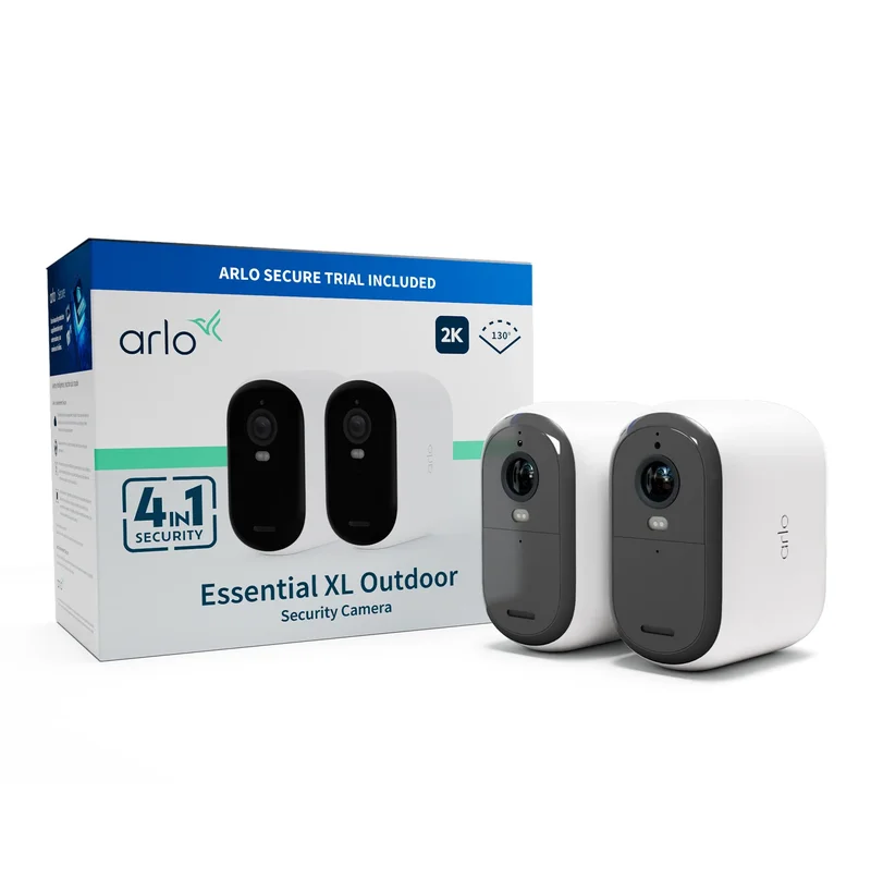 Product Image for Arlo Essential 2 XL 2K Outdoor Camera 2-Pack