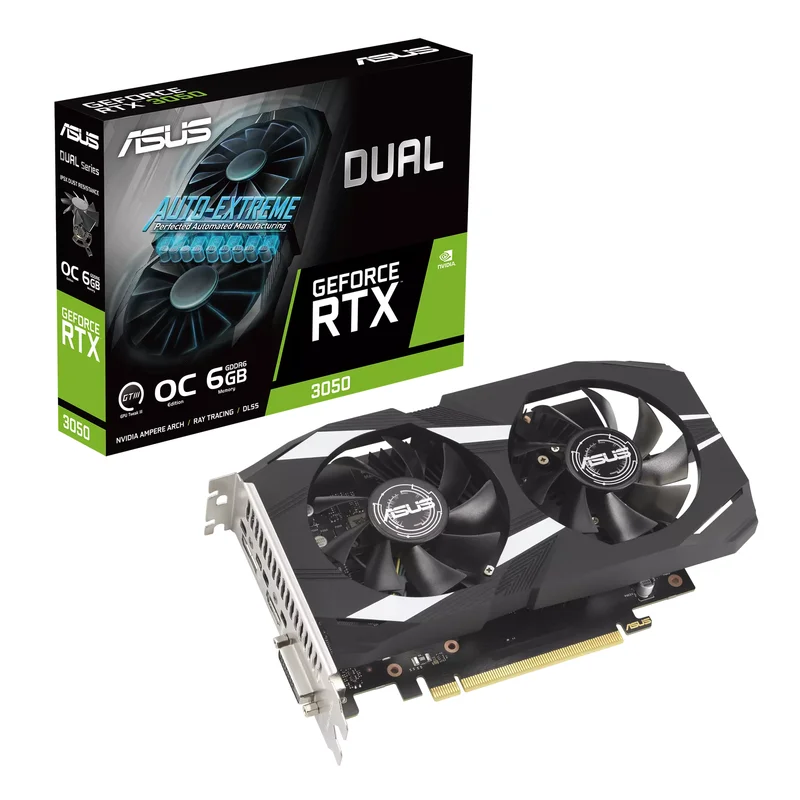 Product Image for ASUS Dual GeForce RTX 3050 6GB OC - GeForce RTX | Webhallen