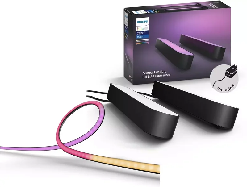 Product Image for Philips Hue Play gradient lightstrip för PC 24-27" + Play / Svart / 2-pack - Belysning | Webhallen