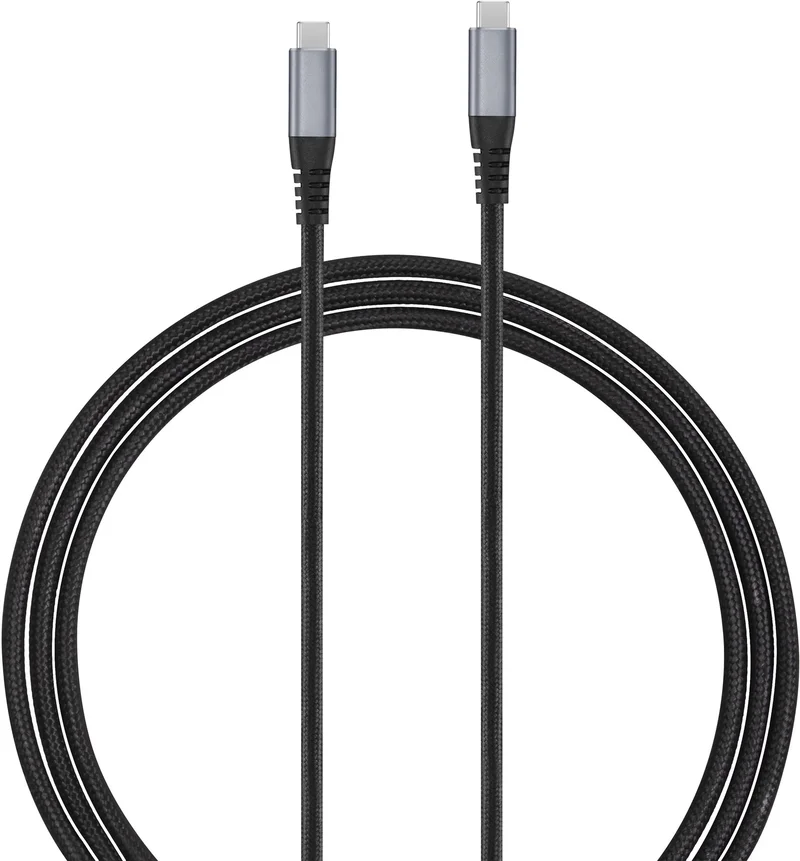 Product Image for Andersson USB-C - USB-C 3.2 PD100W Flätad / 1,5m - Svart/Rymdgrå - USB-C | Webhallen