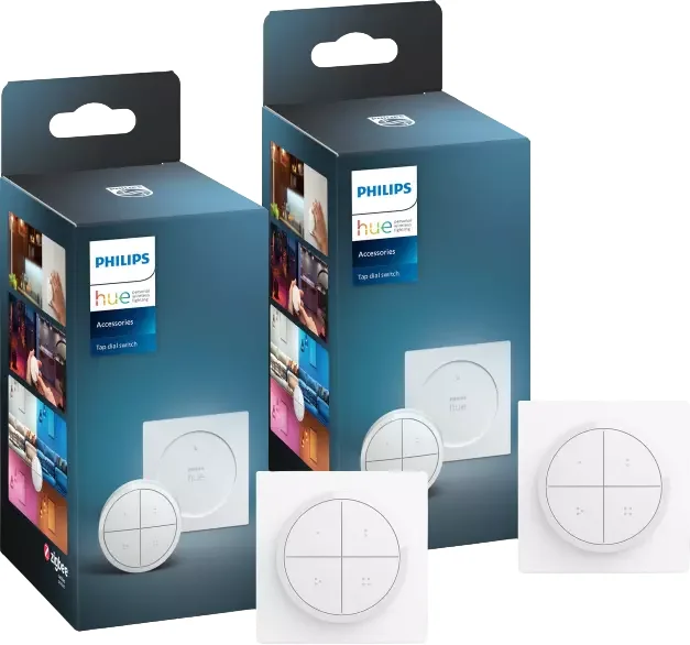 Product Image for Philips Hue Tap Dial Switch EU - White 2-pack - Tillbehör | Webhallen