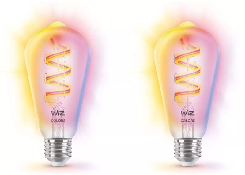 WiZ Wi-Fi RGB 40W ST64 E27 x2
