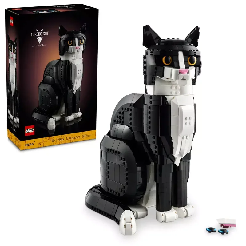 Product Image for LEGO Icons Svartvit katt 21349