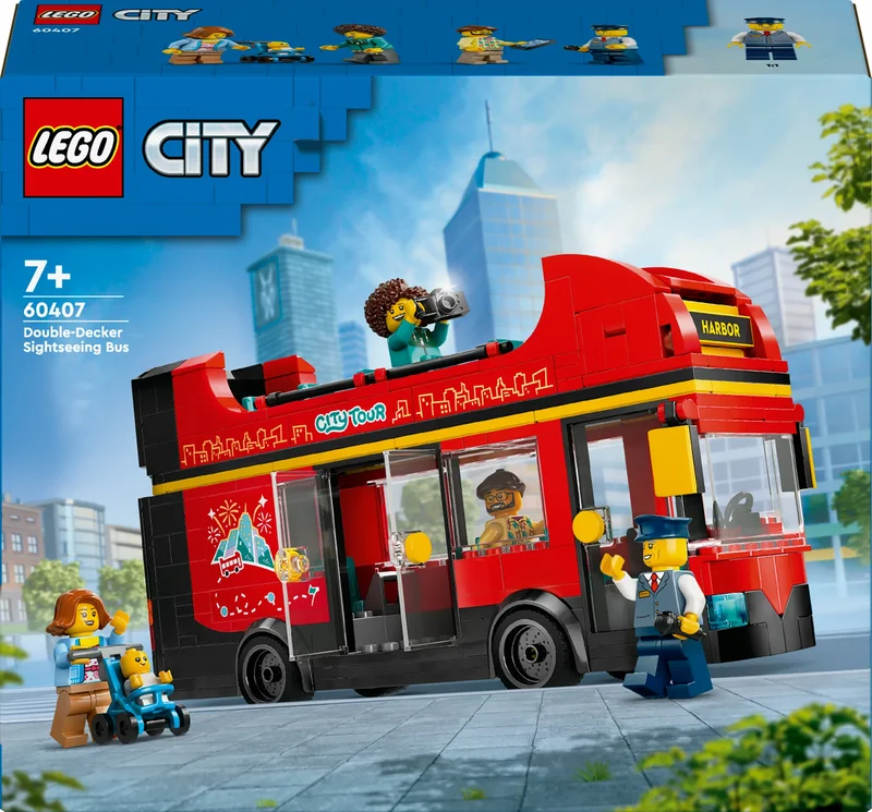 Product Image for LEGO City Röd dubbeldäckare för sightseeing 60407