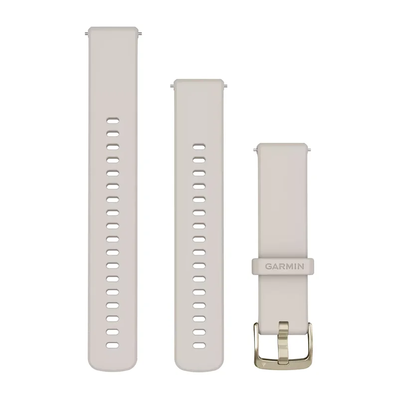 Product Image for Garmin Venu 3S Silikonband (18mm) - Ivory/Guld