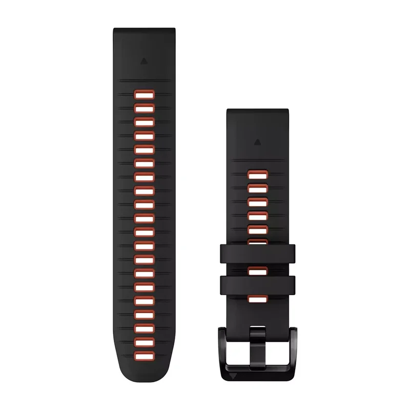 Product Image for Garmin epix Pro (Gen2) QuickFit Silikonband (22mm) - Svart/Röd