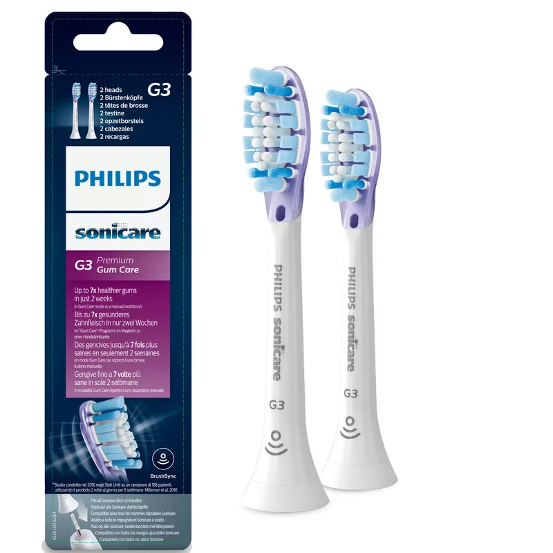 Product Image for Philips G3 Premium Gum Care Borsthuvuden 2-pack HX9052/17- Vit - Borsthuvuden till eltandborstar | Webhallen