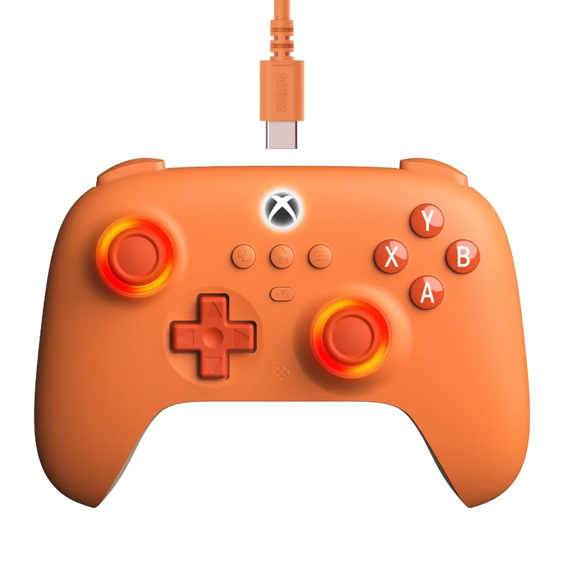Product Image for 8BitDo Ultimate C Wired Controller for Xbox - Orange - Xbox Series X S Kontroll | Webhallen