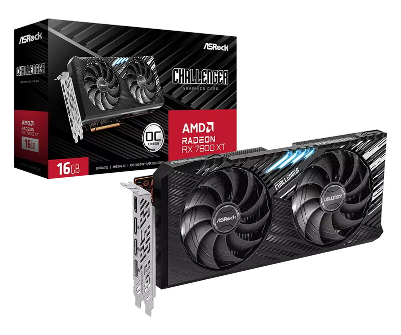 ASRock Radeon RX 7800 XT Challenger 16GB OC Fyndvara klass 3
