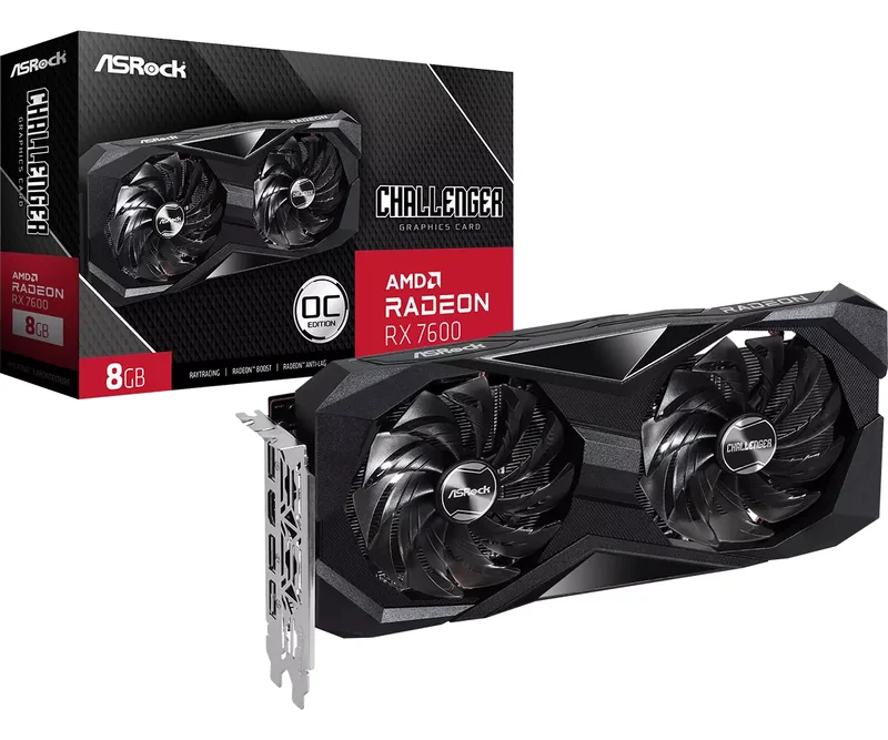Product Image for ASRock Radeon RX 7600 Challenger 8GB OC - AMD Radeon | Webhallen