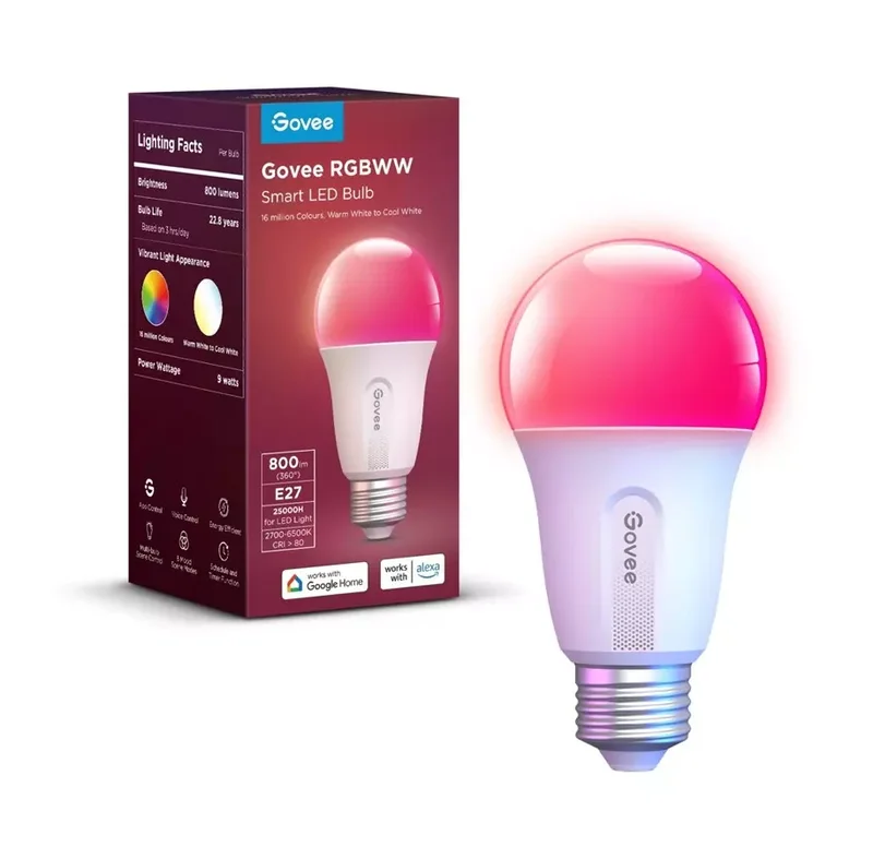 Product Image for Govee WIFI & Bluetooth Smart Light Bulb 800lm - Belysning | Webhallen