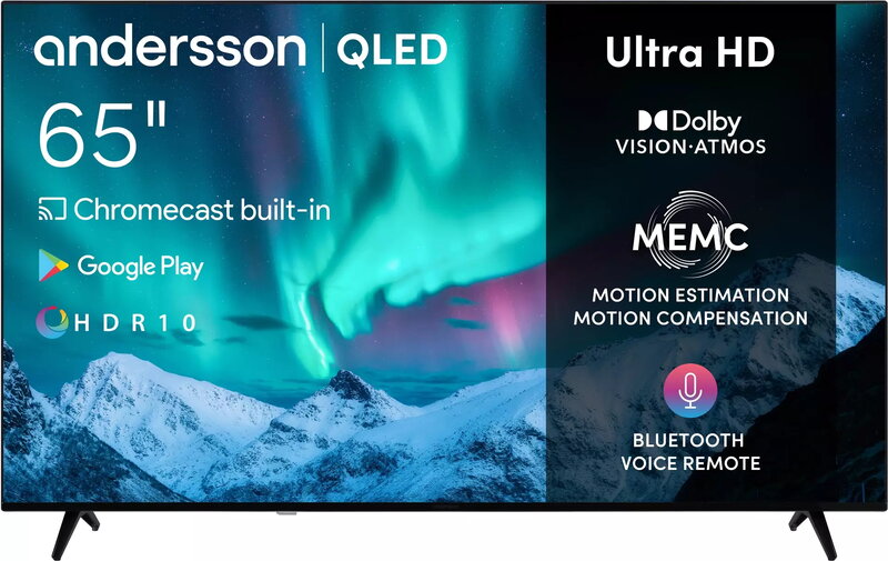 Andersson 65" QLED6550UHD / 4K / QLED / 60 Hz / Android TV