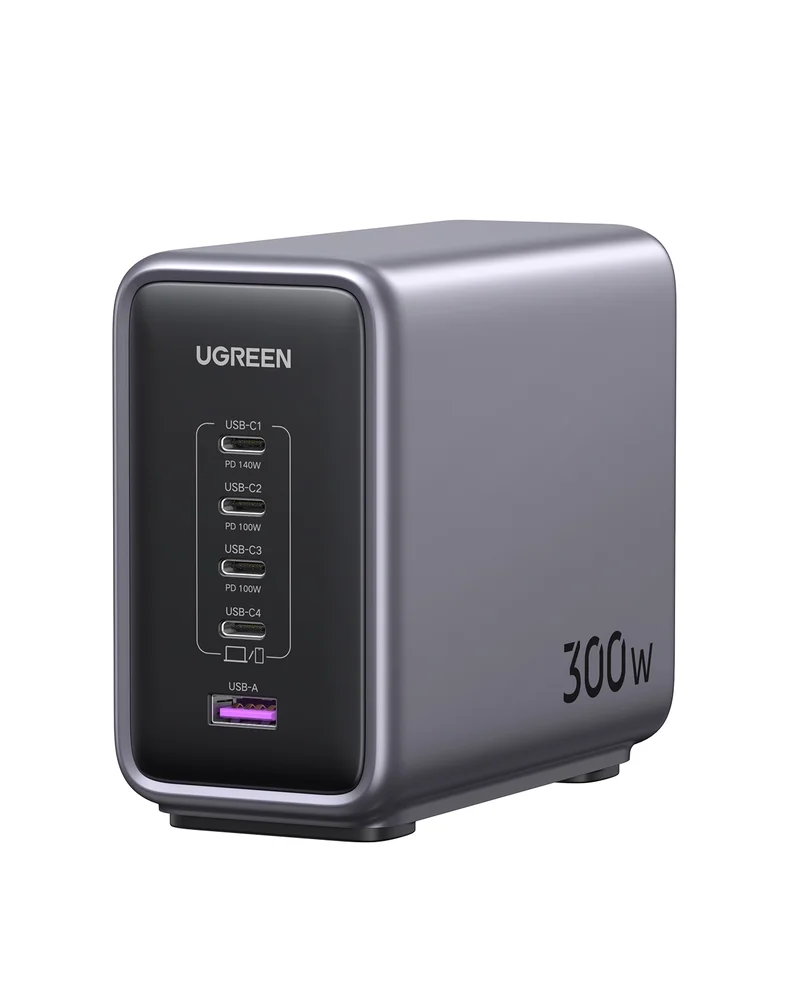Product Image for Ugreen Nexode 300W GaN Desktop Charger - AC-adapter till laptops | Webhallen