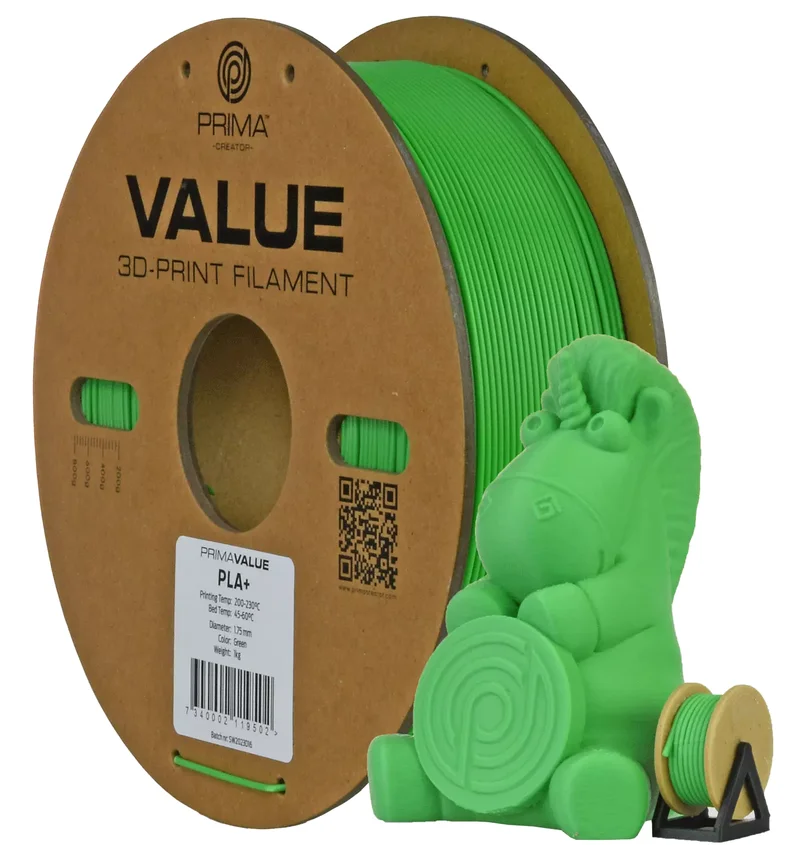 Product Image for PrimaValue PLA+ - 1.75mm - 1kg - Grön
