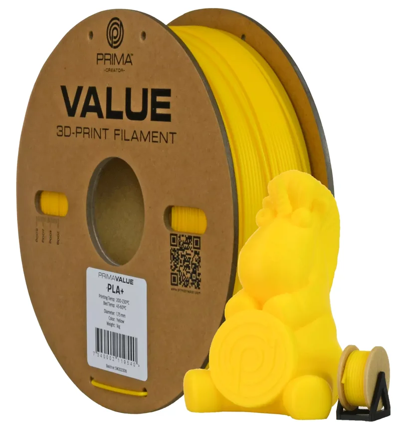 Product Image for PrimaValue PLA+ - 1.75mm - 1kg - Gul
