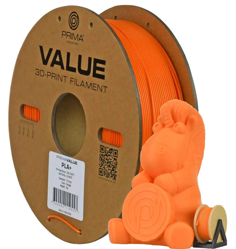 Product Image for PrimaValue PLA+ - 1.75mm - 1kg - Orange