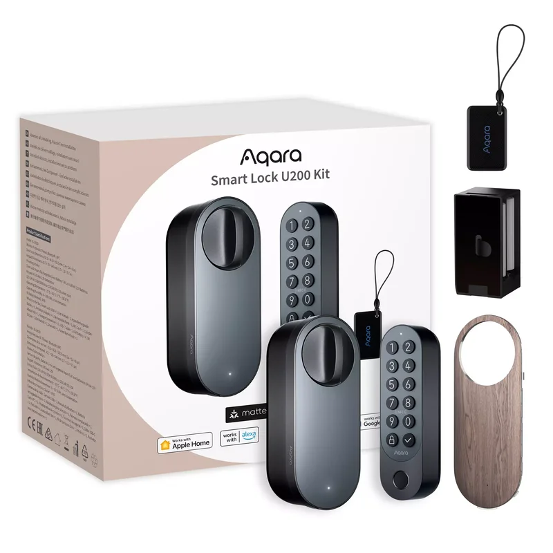 Product Image for Aqara Smart Lock U200 Kit - Svart - Dörrlås | Webhallen