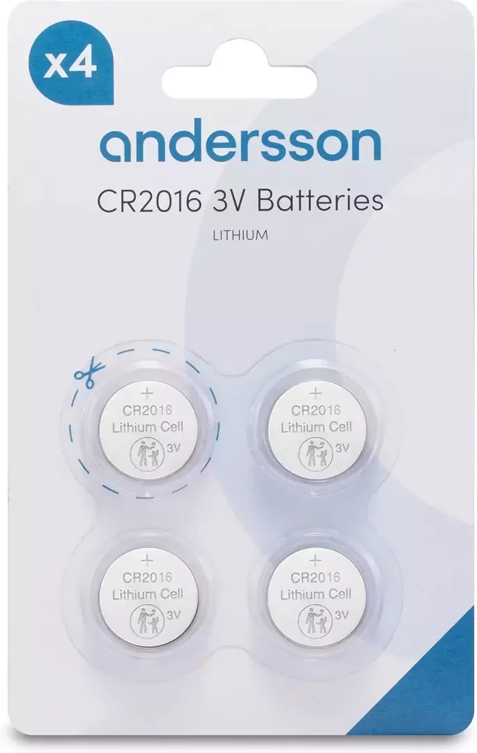 Product Image for Andersson CR2016 Lithium - 4-pack