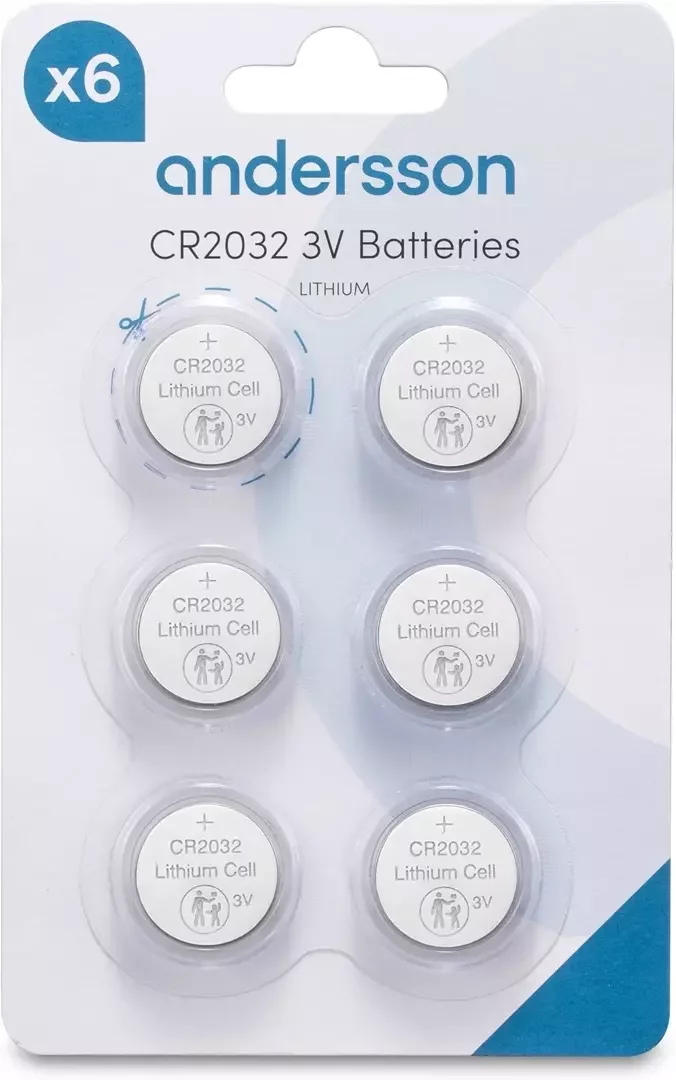 Product Image for Andersson CR2032 Lithium - 6-pack