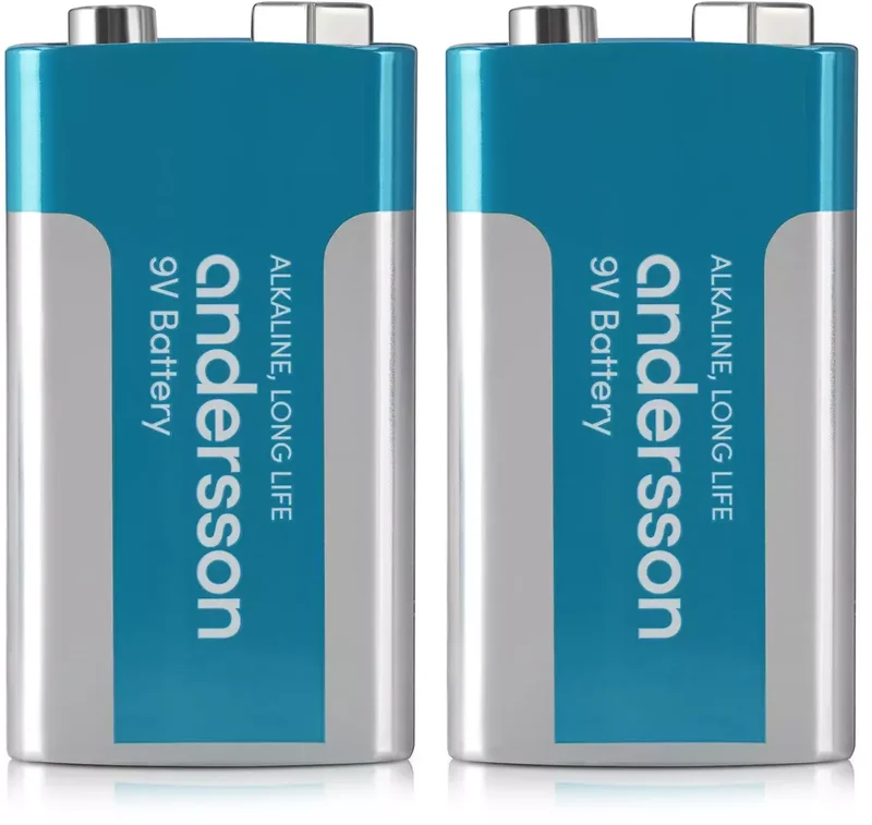 Product Image for Andersson 9V Alkaline - 2-pack - 6LR61 (9v) | Webhallen