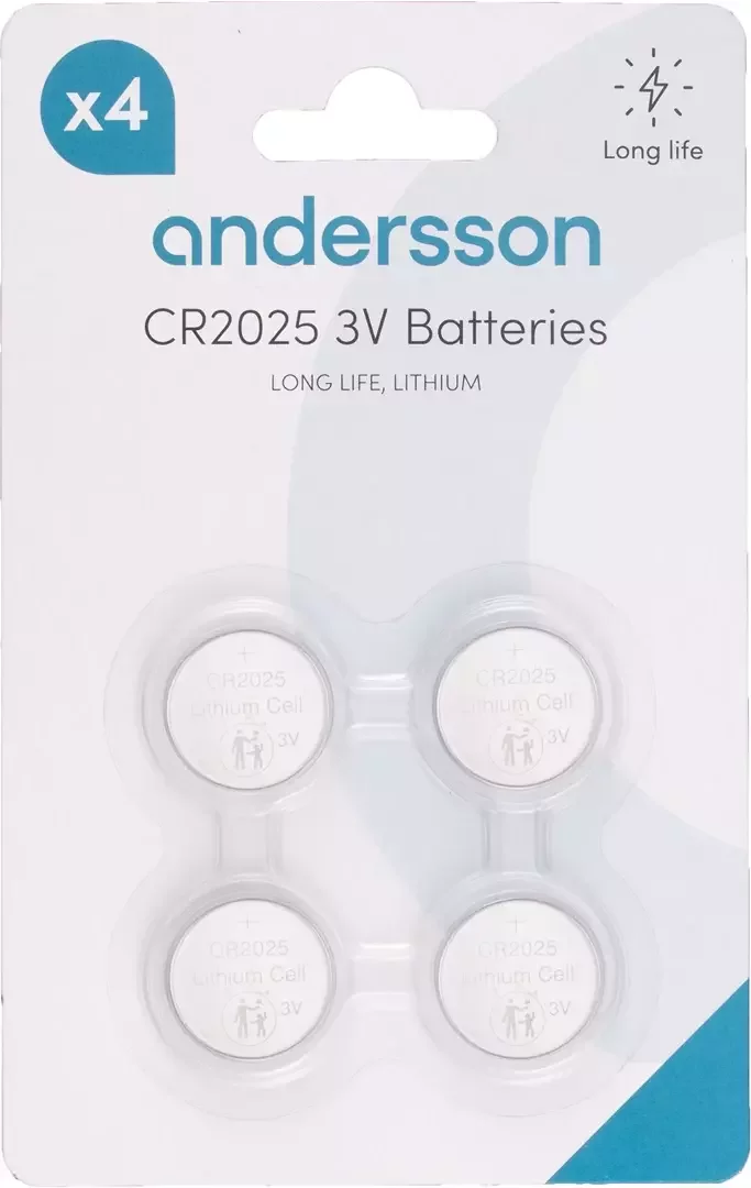 Product Image for Andersson CR2025 Lithium 4-pack