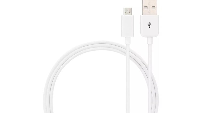 Andersson Micro-USB kabel / 2.4A / 1m - Vit