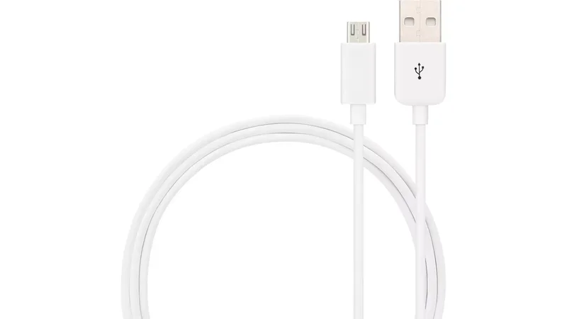 Product Image for Andersson Micro-USB kabel / 2.4A / 1m - Vit - Micro USB | Webhallen
