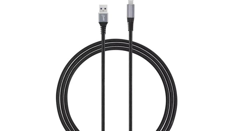 Product Image for Andersson USB-A - USB-C 3.1 Gen 2 Flätad / 3m - Svart/Rymdgrå - USB-C | Webhallen
