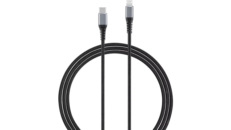 Product Image for Andersson USB-C - Lightning Flätad / 3m - Svart/Rymdgrå - Lightningkabel | Webhallen