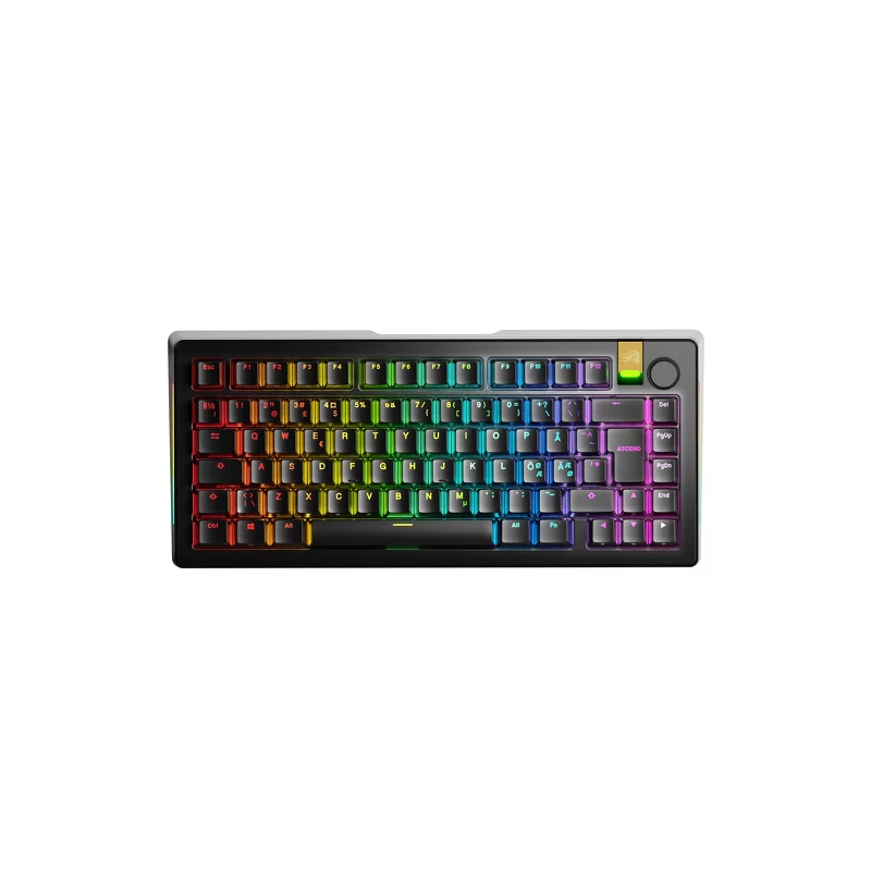 Product Image for Glorious GMMK 3 Pro HE 75% Black - Pre-Built Nordic ISO - Hall Effect Fox - Wireless