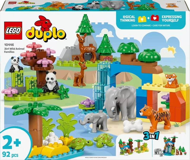 LEGO DUPLO Town 3-i-1 Vilda djurfamiljer 10446
