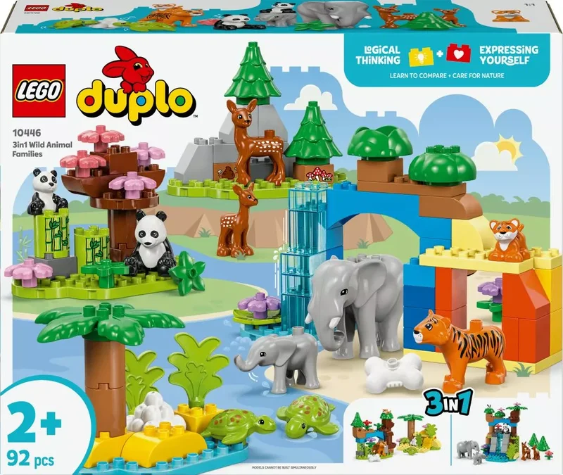 Product Image for LEGO DUPLO Town 3-i-1 Vilda djurfamiljer 10446