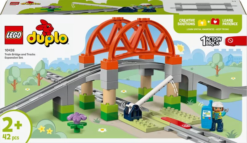 LEGO DUPLO Town Tågbro och spår – Expansionsset 10426